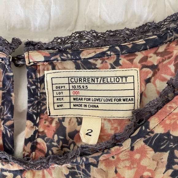 Current/Elliott floral sleeveless top - Picture 2 of 7